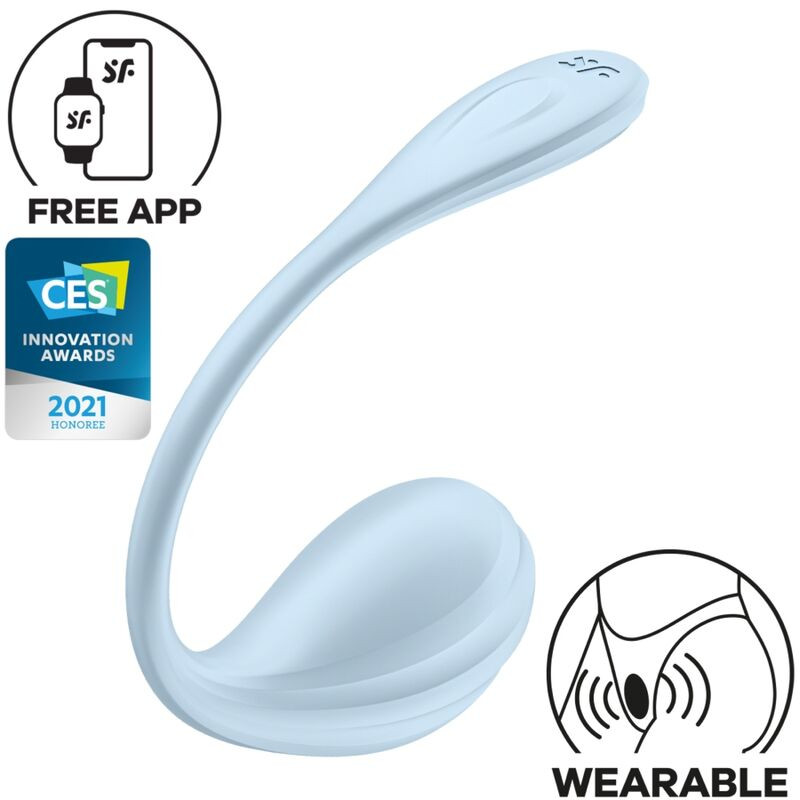 Satisfyer - Application Gratuite Stimulateur De Point G Pétale Lisse Bleu Ciel